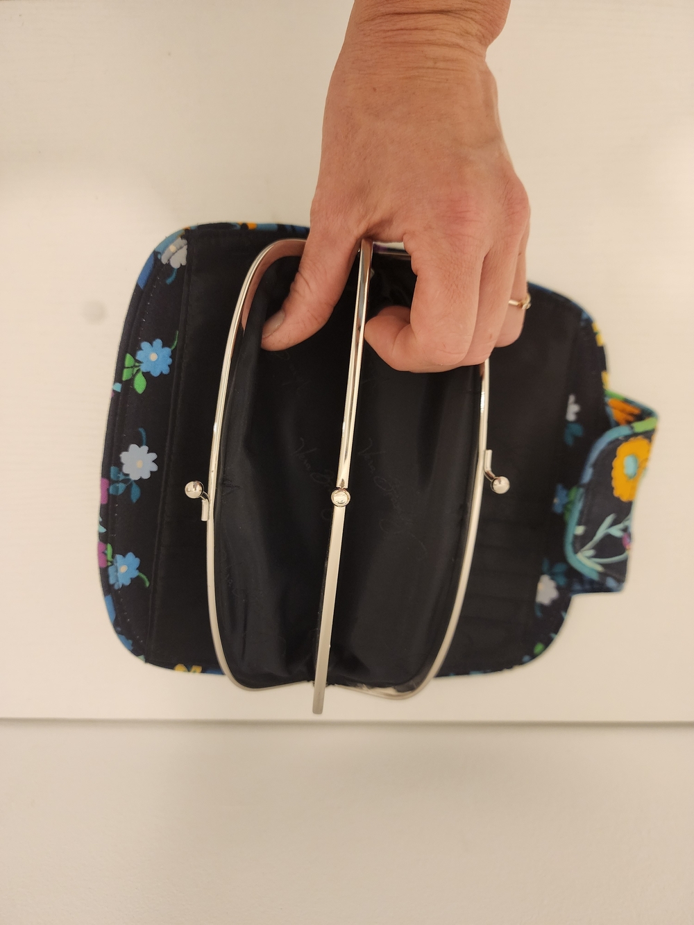 Vera Bradley Midnight Blues Quilted Purse Bag With Matching Wallet Bundle - Picture 13 of 13